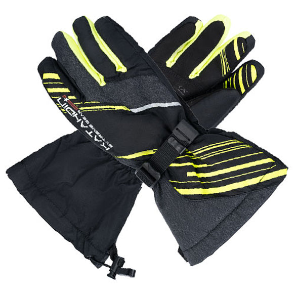 KATAHDIN GEAR GUNNER GLOVES BLACK/GREY/HI-VIZ - 3X-LARGE