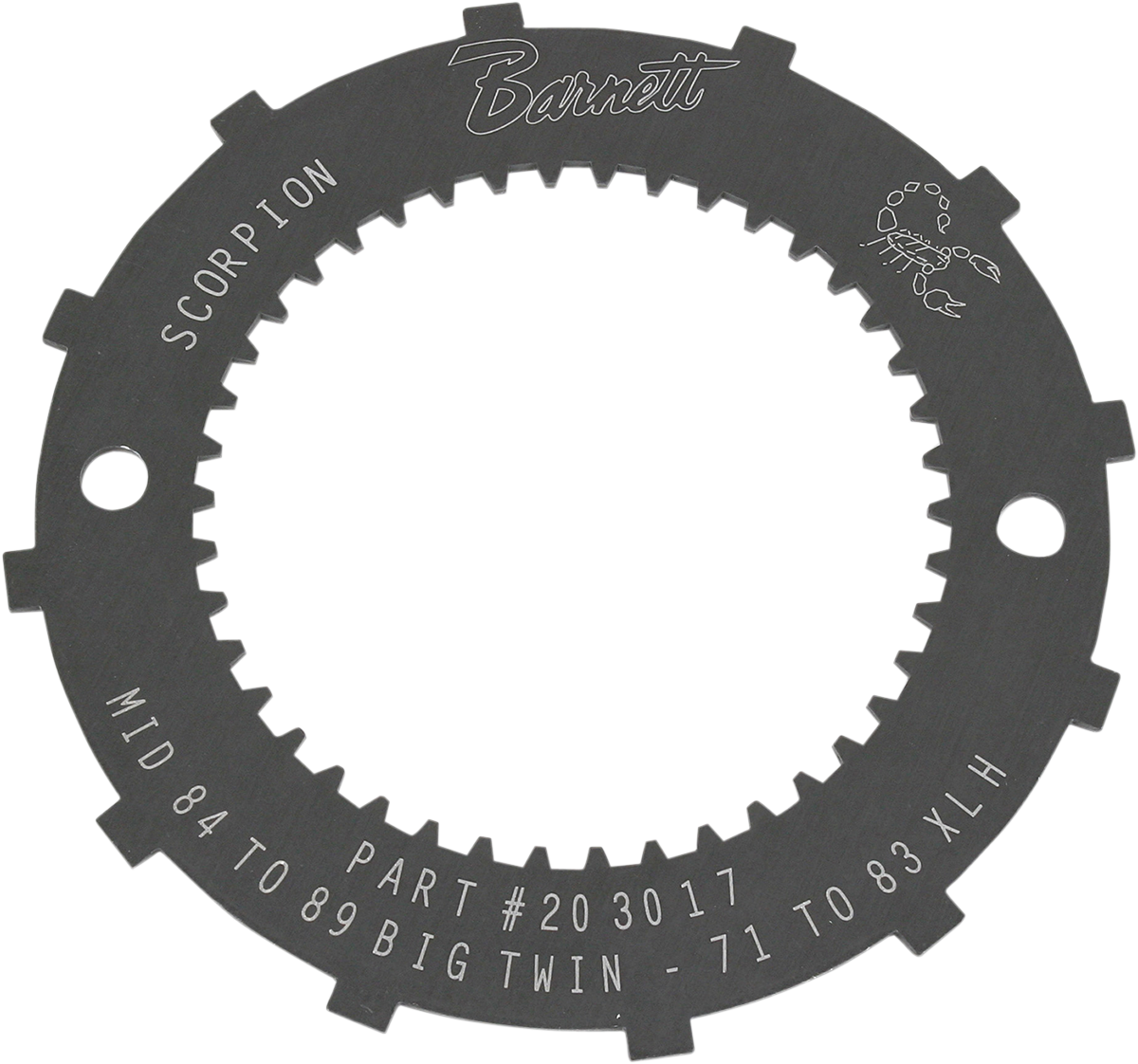 BARNETT Lock Plate - Clutch Basket - Scorpion - '71-'83 XL/'86-'89 FXR/Softail/Touring 6383080086