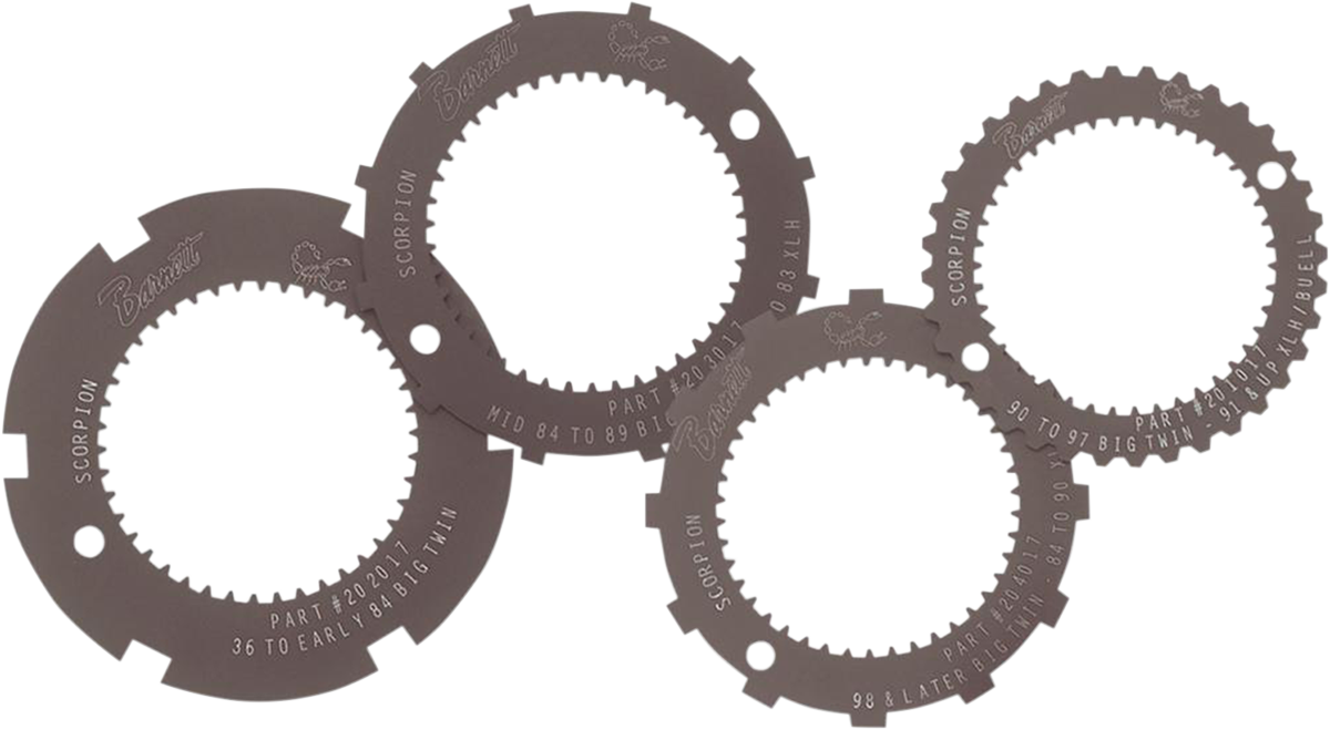 BARNETT Lock Plate - Clutch Basket - Scorpion - Set 4 6383080001