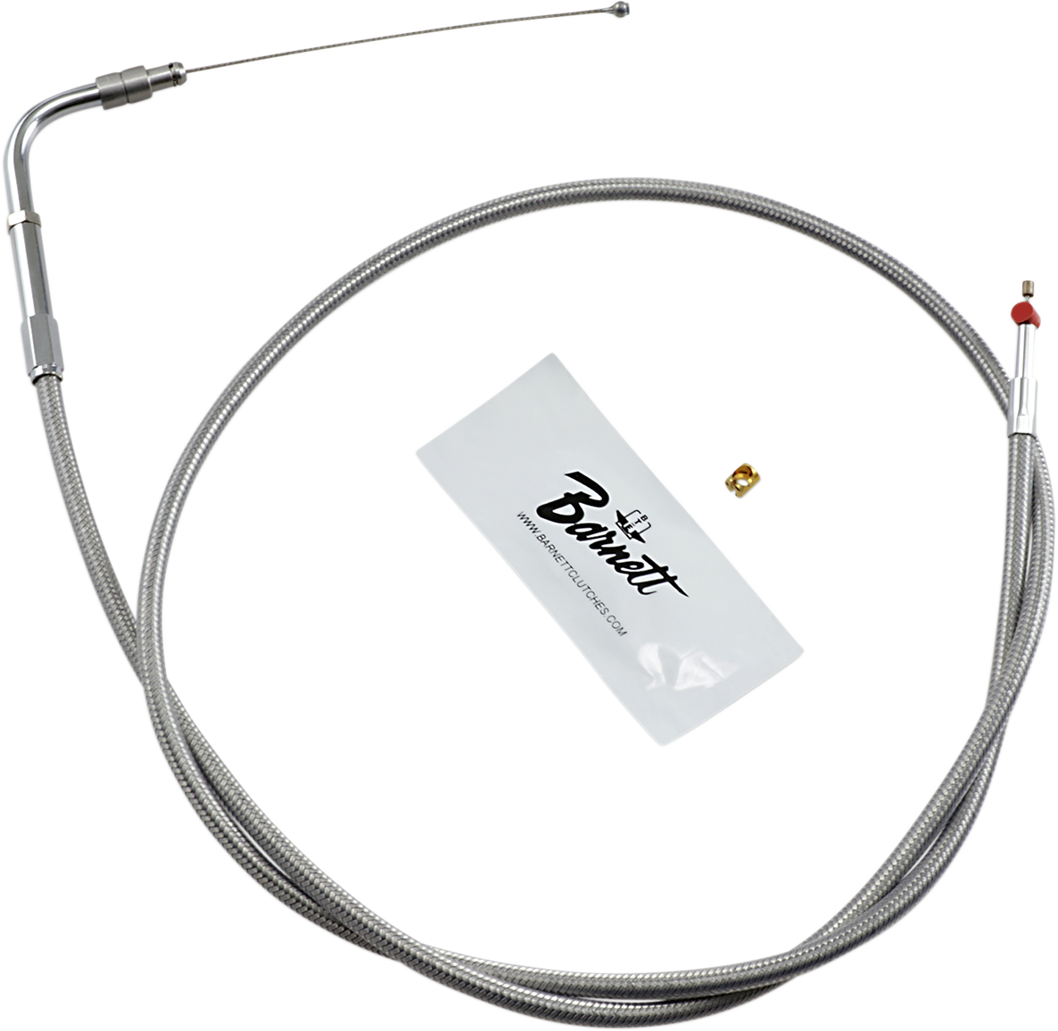 BARNETT Stainless Steel Throttle Cable - +3" - '02-'07 FLH 102303001603