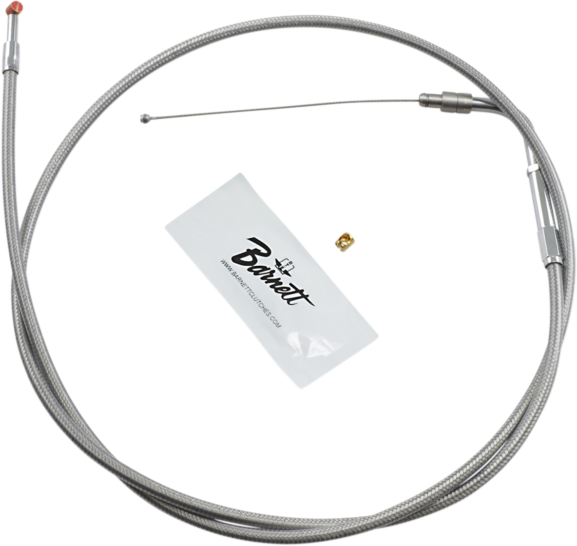 BARNETT Stainless Steel Throttle Cable - +6" - '02-'07 FLH 102303001606