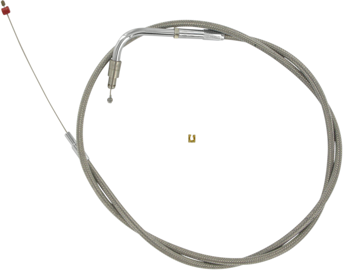 BARNETT Stainless Steel Idle Cable - +3" - '02-'07 FLH 102304001603
