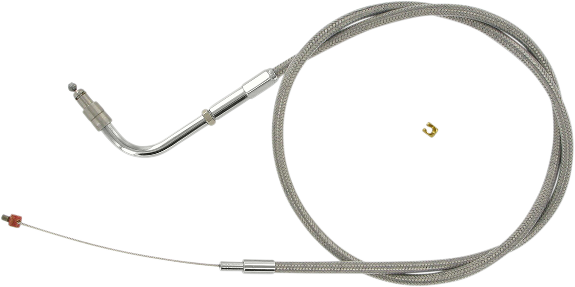 BARNETT Stainless Steel Throttle Cable - '01-'15 Softail 1023030012