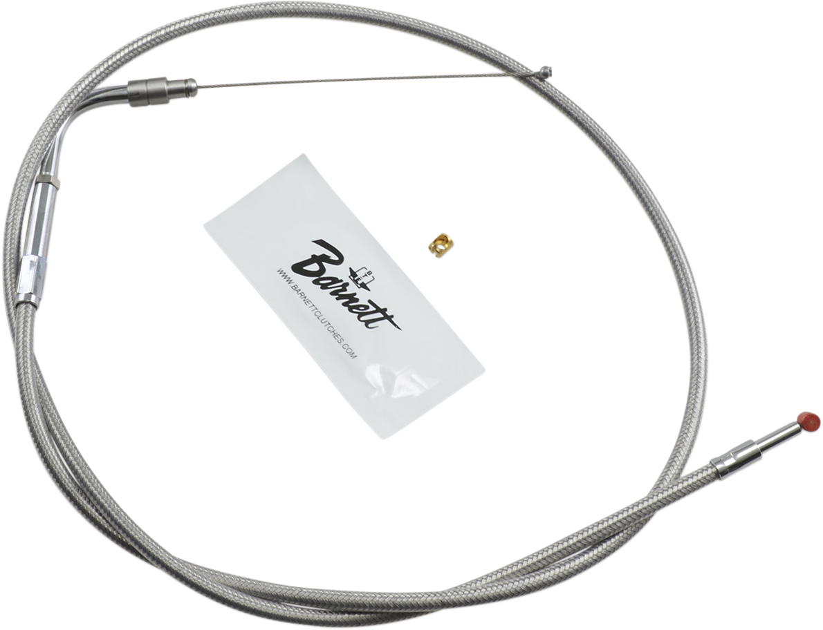 BARNETT Stainless Steel Throttle Cable - +6" - '01-'15 Softail 102303001206