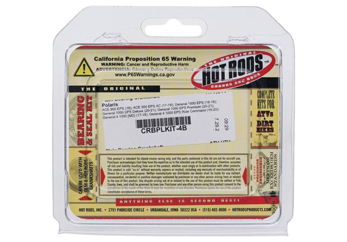 HotRod's Inc Polaris Sportsman ACE 900 Plain Bearing Crankshaft - Part Number CRBPLKIT-4B