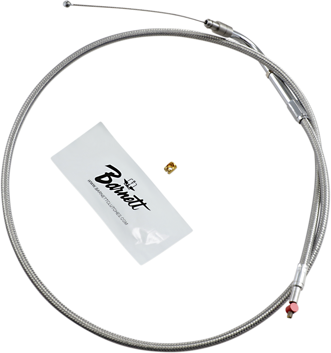 BARNETT Stainless Steel Throttle Cable - Dyna/FXR/Softail 1023030015