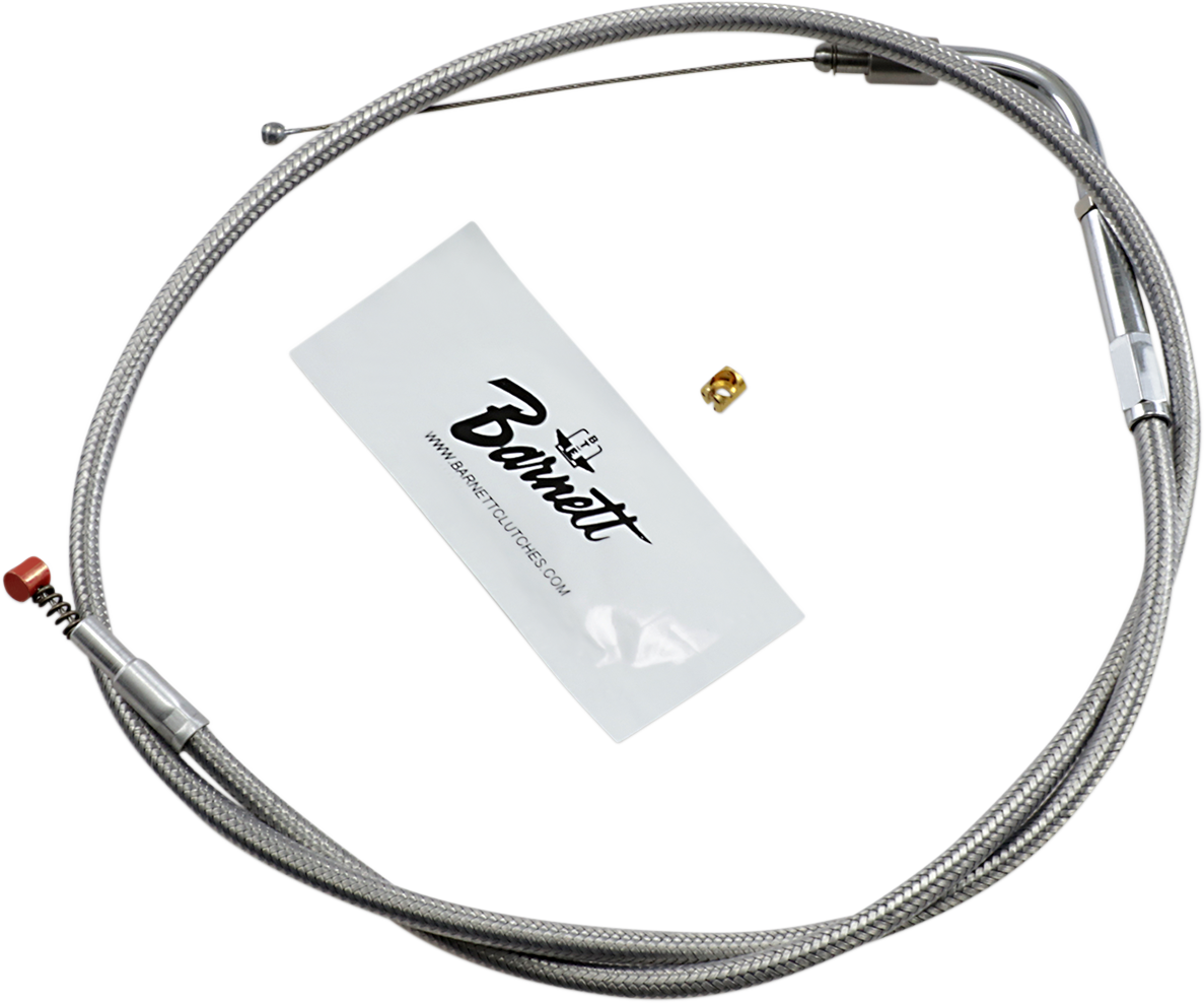 BARNETT Stainless Steel Idle Cable - Dyna/FXR/Softail 1023040015