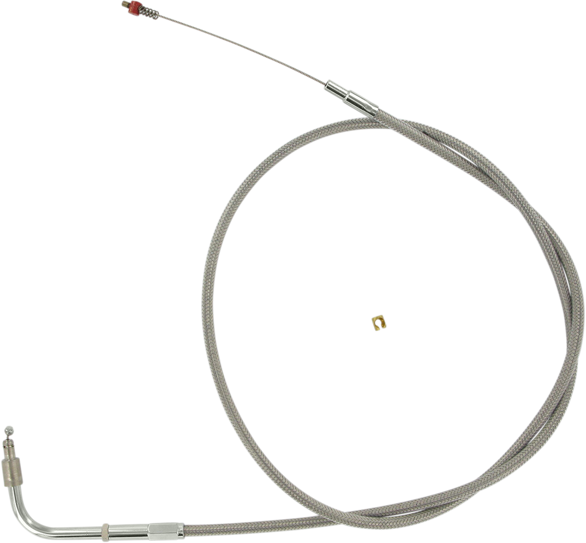 BARNETT Stainless Steel Idle Cable - +6" - Dyna/FXR/Softail 102304001506