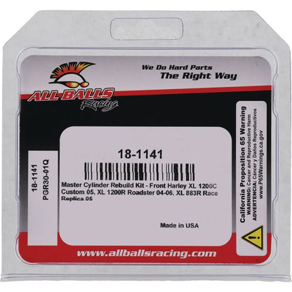 All Balls Racing Master Cylinder Rebuild Kit - Part Number 18-1141