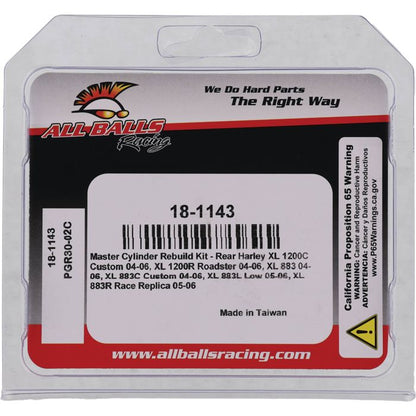 All Balls Racing Master Cylinder Rebuild Kit 18-1143