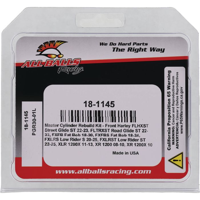 All Balls Racing Master Cylinder Rebuild Kit 18-1145