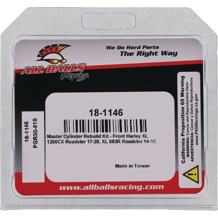 All Balls Racing Master Cylinder Rebuild Kit - Part 18-1146