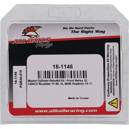 All Balls Racing Master Cylinder Rebuild Kit - Part 18-1146