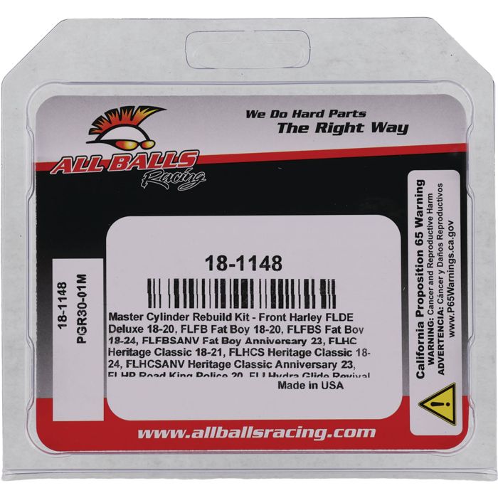 All Balls Racing Master Cylinder Rebuild Kit 18-1148