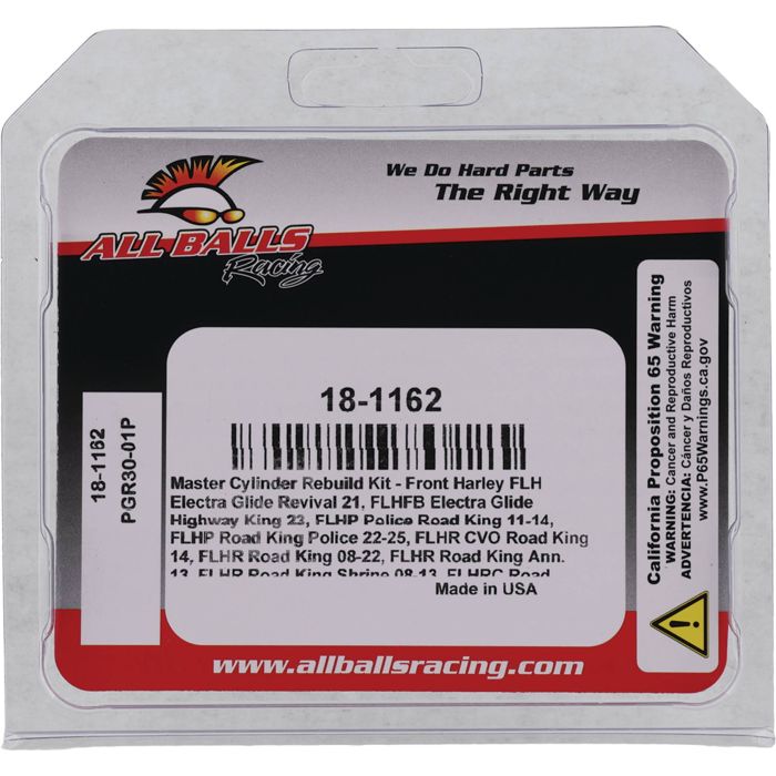 All Balls Racing Master Cylinder Rebuild Kit 18-1162