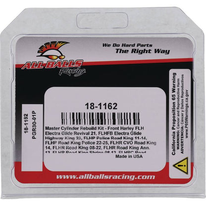 All Balls Racing Master Cylinder Rebuild Kit 18-1162
