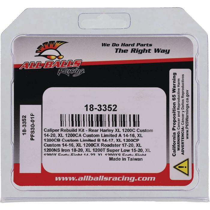 All Balls Racing Caliper Rebuild Kit 18-3352 for Motorcycle Brakes