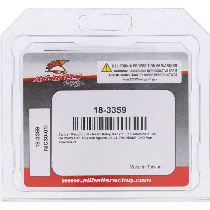 All Balls Racing Caliper Rebuild Kit 18-3359 for Motorcycle Brake Systems