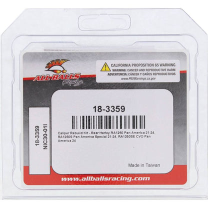 All Balls Racing Caliper Rebuild Kit 18-3359 for Motorcycle Brake Systems