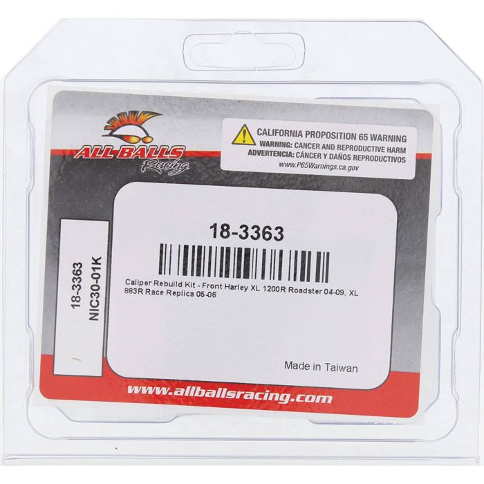 All Balls Racing Caliper Rebuild Kit 18-3363 for Motorcycle Brakes