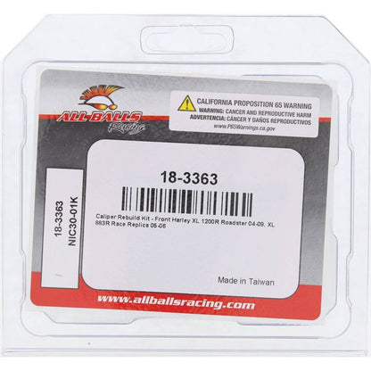 All Balls Racing Caliper Rebuild Kit 18-3363 for Motorcycle Brakes