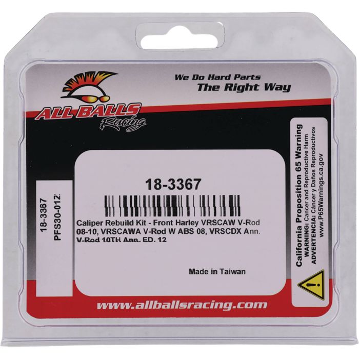 All Balls Racing Caliper Rebuild Kit (Part #18-3367)