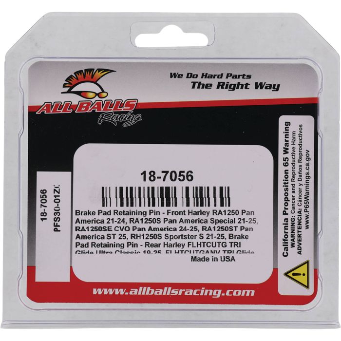 All Balls Racing Caliper Bolt Kit (Part #18-7056) for Motorcycle and ATV Brakes