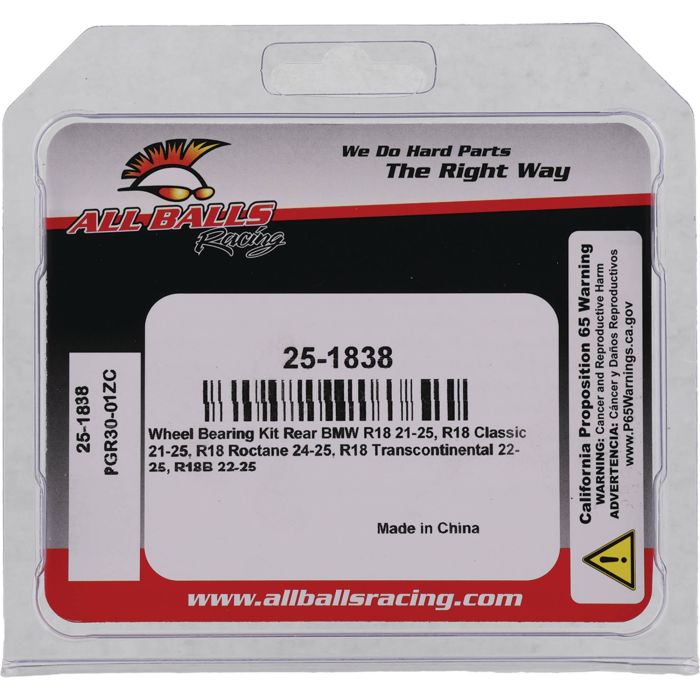 All Balls Racing Wheel Bearing Kit 25-1838 for Enhanced Vehicle Performance
