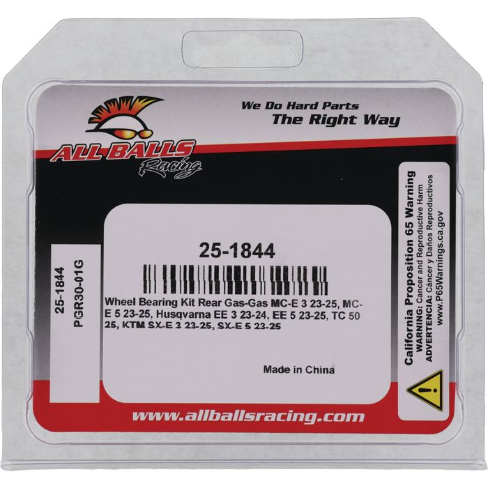 All Balls Racing Wheel Bearing Kit (Part Number 25-1844)