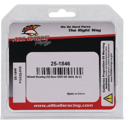 All Balls Racing Wheel Bearing Kit 25-1846 for Enhanced Vehicle Performance