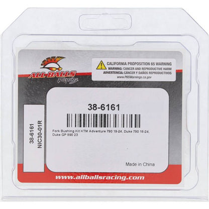 All Balls Racing Fork Bushing Kit - Part 38-6161 for Motorcycle Suspension