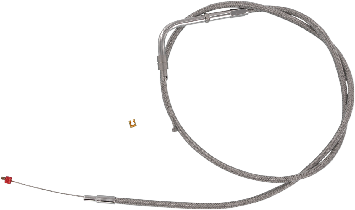 BARNETT Stainless Steel Throttle Cable - '96-'00 Softail 30696SCDS