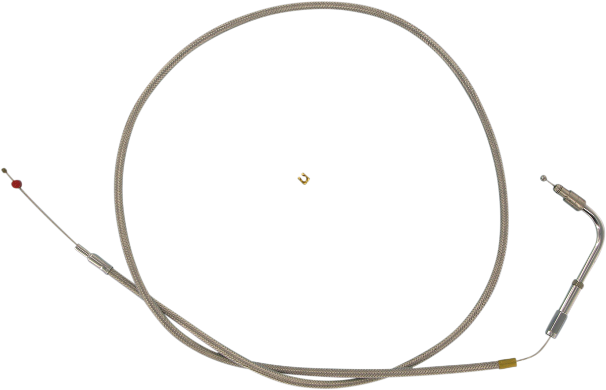 BARNETT Stainless Steel Throttle Cable - +6" - '96-'00 Softail 30696SC+6DS