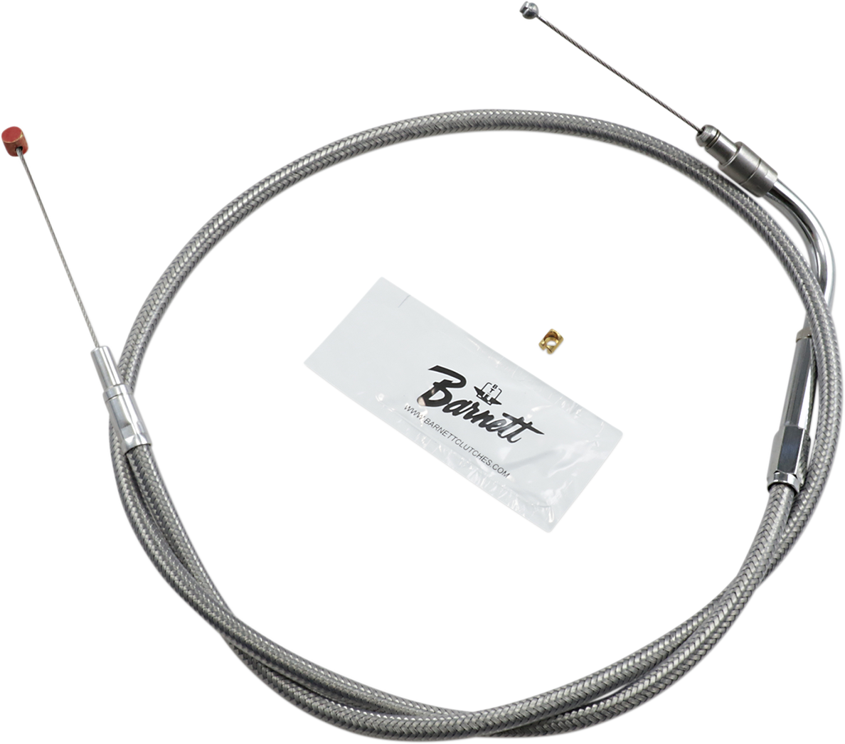 BARNETT Stainless Steel Throttle Cable - '96-'06 Sportster 40096SCDS