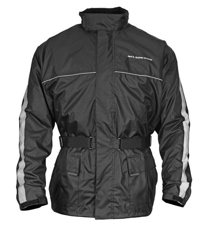 Nelson Rigg Solo Storm waterproof rain jacket in black