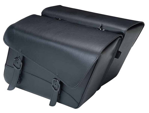 WILLIE & MAX BLACK JACK LARGE SLANT SADDLEBAG SET
