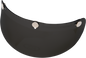 Z1R 3-Snap Bubble Visor - Black 0132-0558