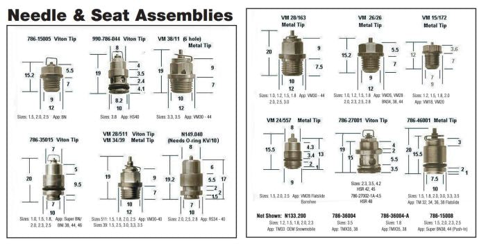 MIKUNI Needle Valve Assembly 1.2 - Part Number VM26/26-1.2