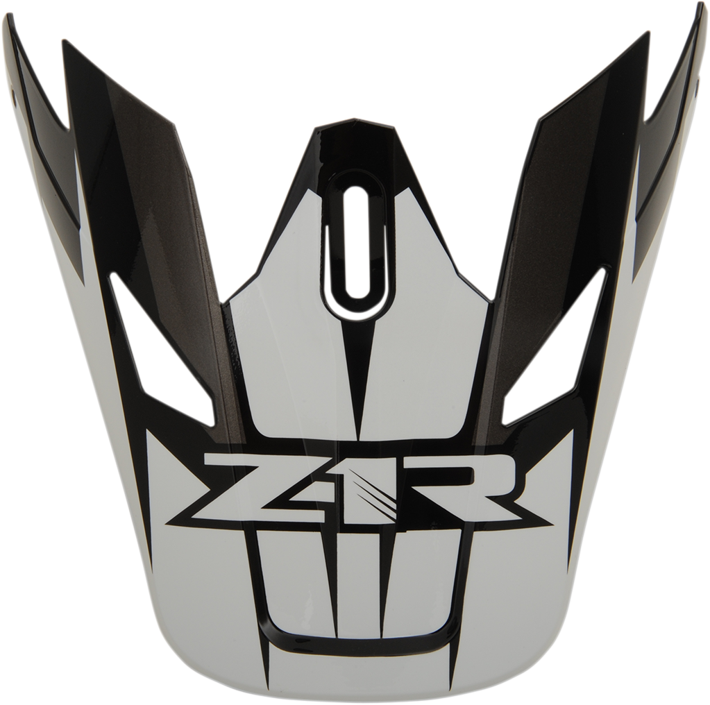 Z1R Rise Visor Kit - Ascend Black and White Part 0132-1245 for Z1R Rise Helmets