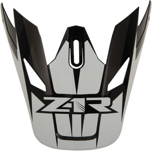 Z1R Rise Visor Kit - Ascend Black and White Part 0132-1245 for Z1R Rise Helmets