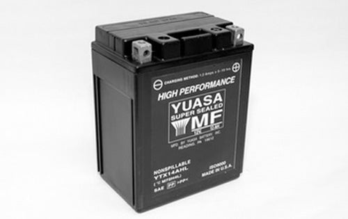 YUASA YTX14AHL-BS H-Performance Motorcycle Maintenance-Free Battery