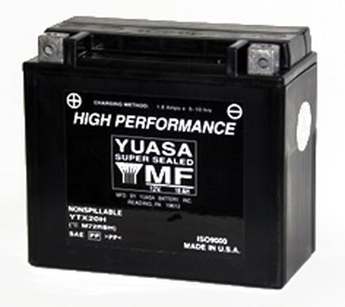 YUASA YTX20H-BS H-Performance Motorcycle Maintenance-Free Battery
