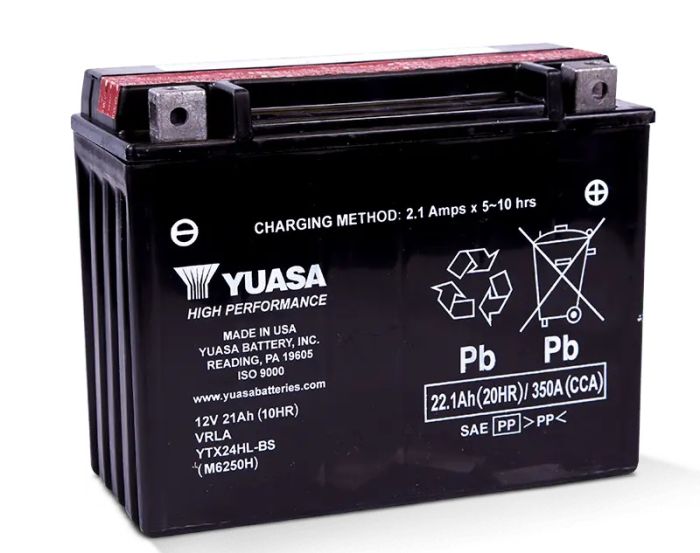 YUASA YTX20HL-BS H-Performance Maintenance-Free Motorcycle Battery