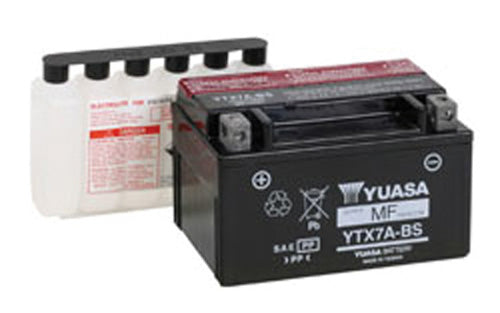 YUASA YTX7A-BS Maintenance Free 12V Battery for Motorcycles and Powersports Vehicles