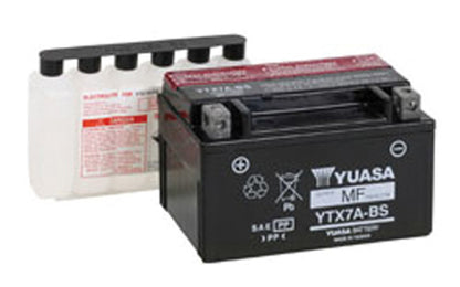 YUASA YTX7A-BS Maintenance Free 12V Battery for Motorcycles and Powersports Vehicles