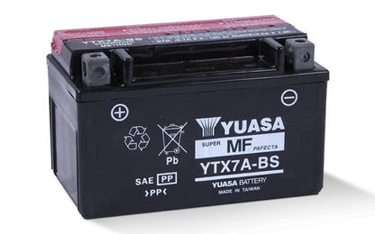 YUASA YTX7A-BS Maintenance Free 12V Battery for Motorcycles and Powersports Vehicles