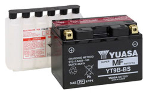 Yuasa YUAM629B4 YT9B-BS Maintenance-Free 12 Volt Battery for Motorcycle and Powersports Vehicles