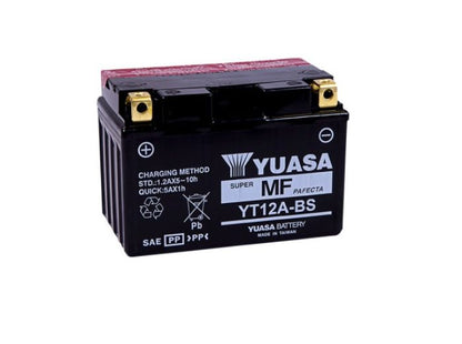 YUASA YUAM32ABS YT12A-BS Maintenance-Free 12V Battery for Motorcycles and Powersports
