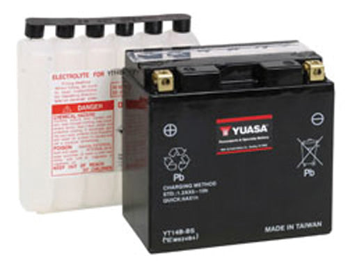 YUASA YUAM624B4 Maintenance Free 12 Volt Battery for Motorcycle and Powersports