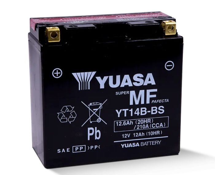 YUASA YUAM624B4 Maintenance Free 12 Volt Battery for Motorcycle and Powersports
